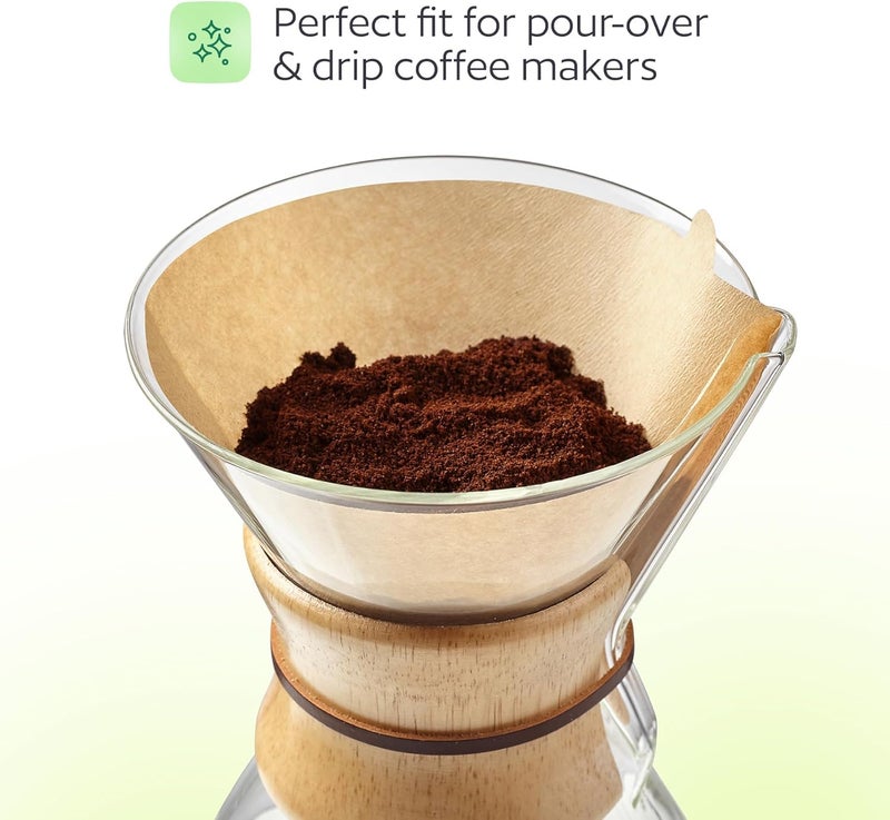GoodCups 100 Count #4 Unbleached Paper Coffee Filters for Cuisinart, Ninja, BLACK+DECKER & other 8-12 Cup Coffee Makers - Perfect Paper Filter for Pour Over and Drip Coffee - Image 4